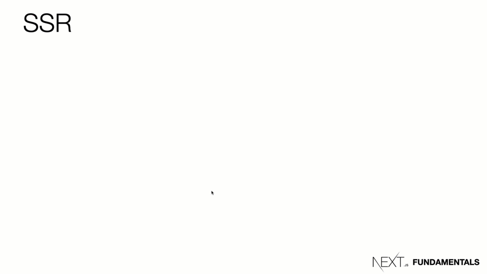 Nextjs SSR in action